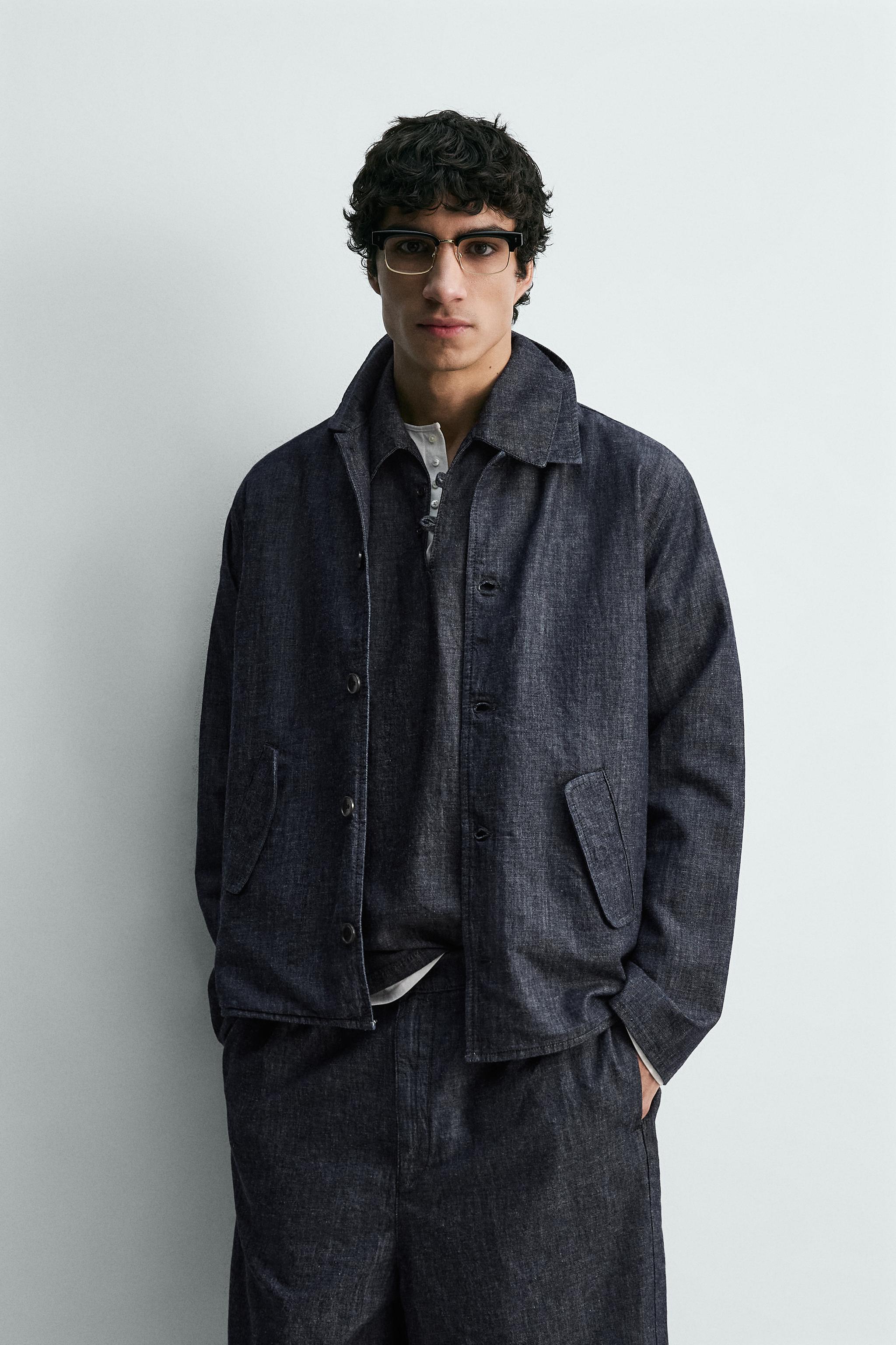 RELAXED FIT DENIM OVERSHIRT